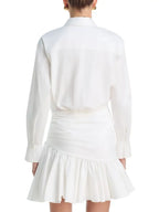 Gathered Mini Dress Flowering Girl