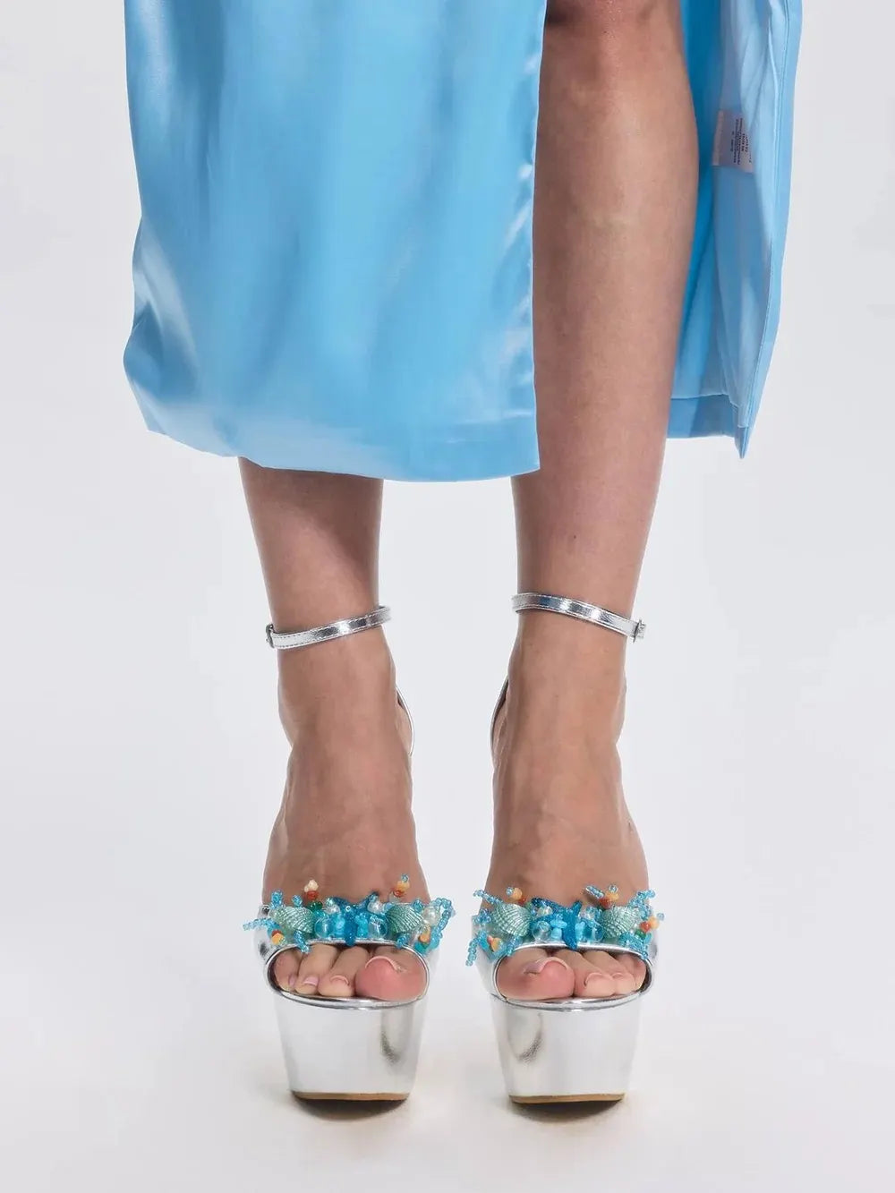 Heloria Starfish Pearl Shell Heels Flowering Girl