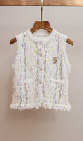 Haunani Knit Vest Cardigan Flowering Girl