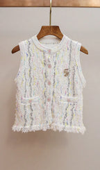 Haunani Knit Vest Cardigan Flowering Girl