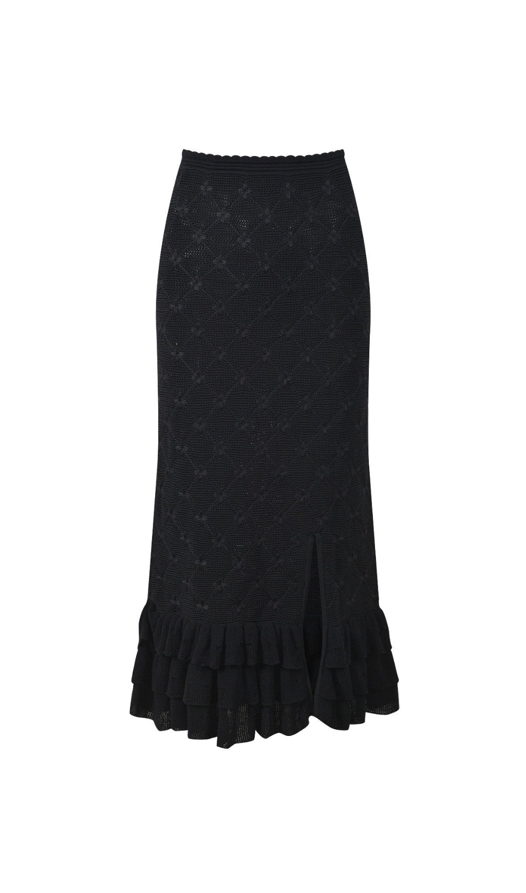 Knit Midi Skirt Flowering Girl