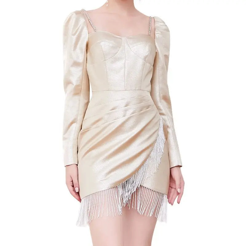 Syre Puff Sleeve Mini Dress Flowering Girl