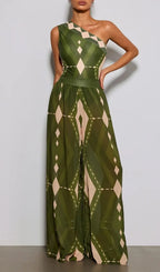Esben Printed Swimwear Two Piece Set Flowering Girl
