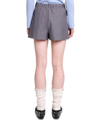 WRAP OVER-PANEL STRETCH-WOVEN SHORTS Flowering Girl