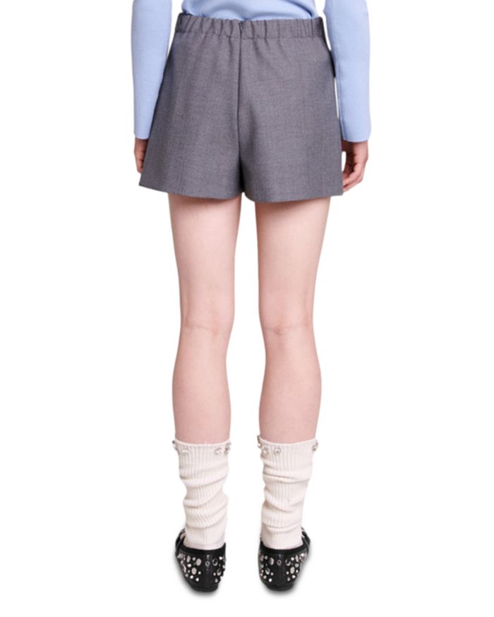 WRAP OVER-PANEL STRETCH-WOVEN SHORTS Flowering Girl