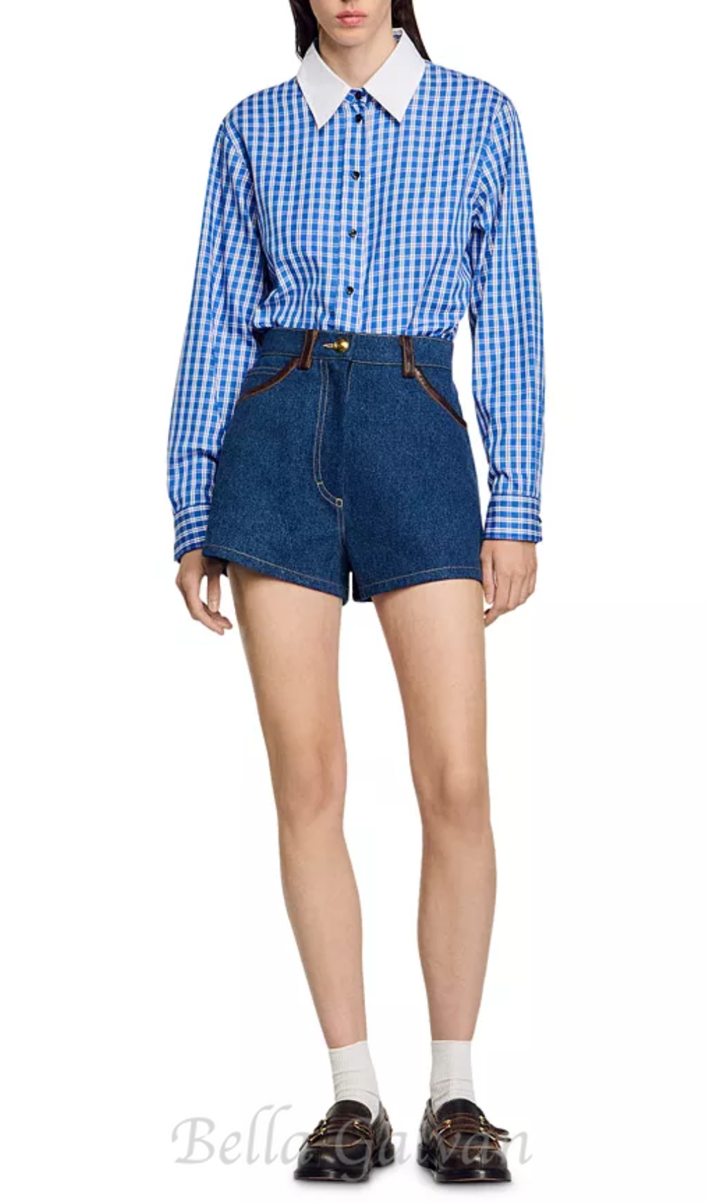 Felix Plaid Pants in blue Flowering Girl