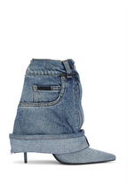 MilIano Denim Trouser Ankle Bootie Flowering Girl