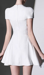 Chaela White Mini Dress Flowering Girl