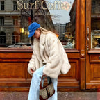 Modesty Gradient Fur Coat Flowering Girl