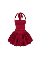 Rosetta Halter Bubble Mini Dress Flowering Girl