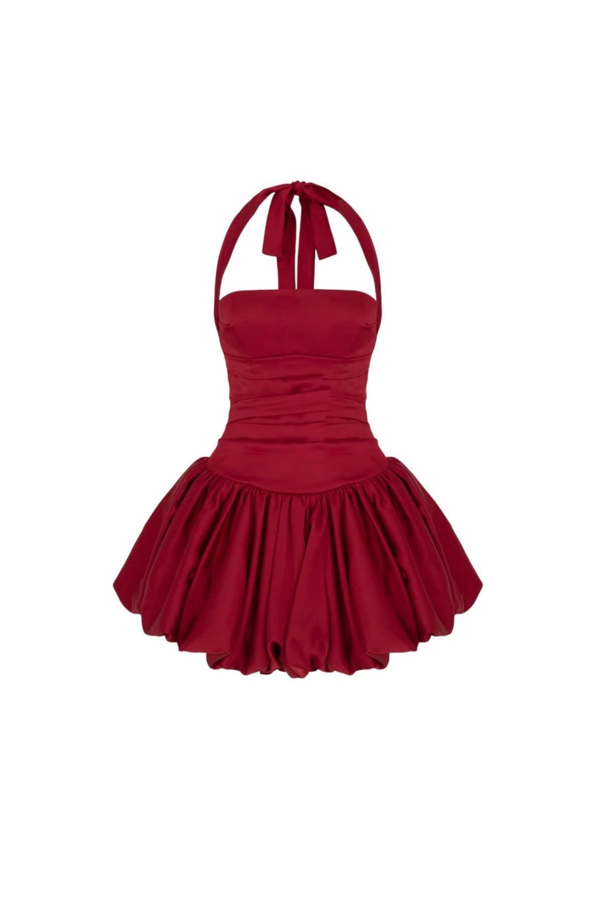 Rosetta Halter Bubble Mini Dress Flowering Girl