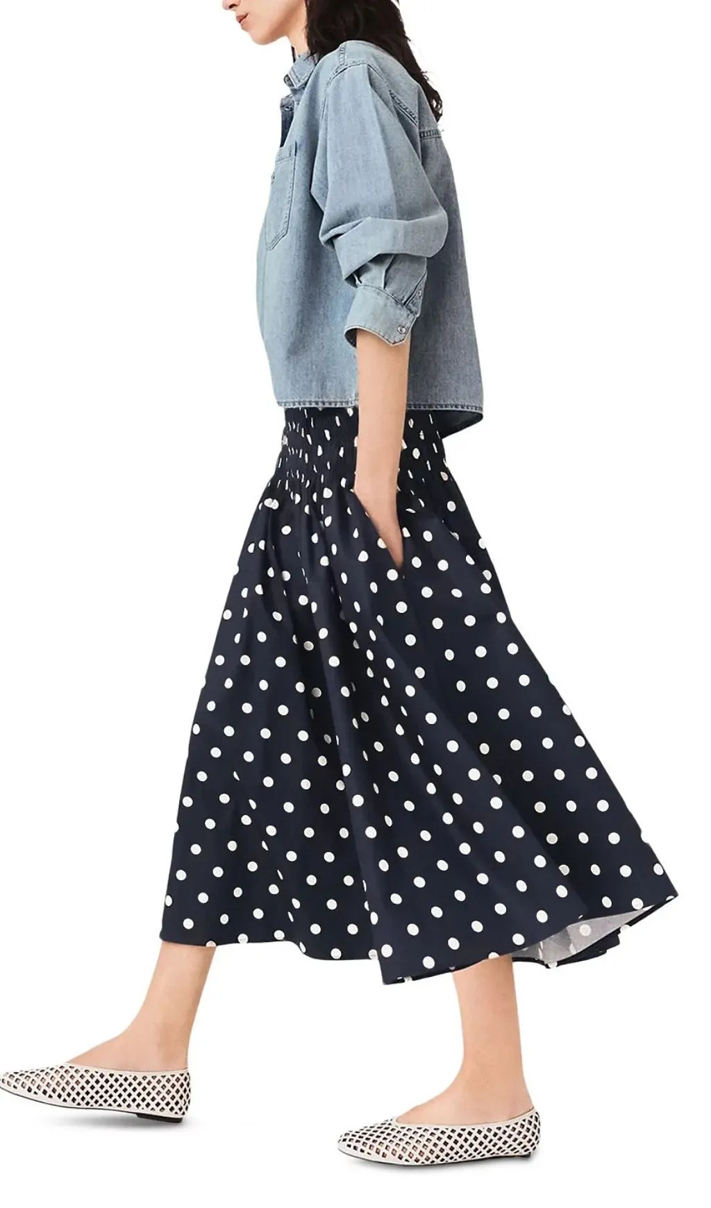 Long Cotton Skirt Flowering Girl