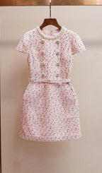 Embellished Mini Dress Flowering Girl