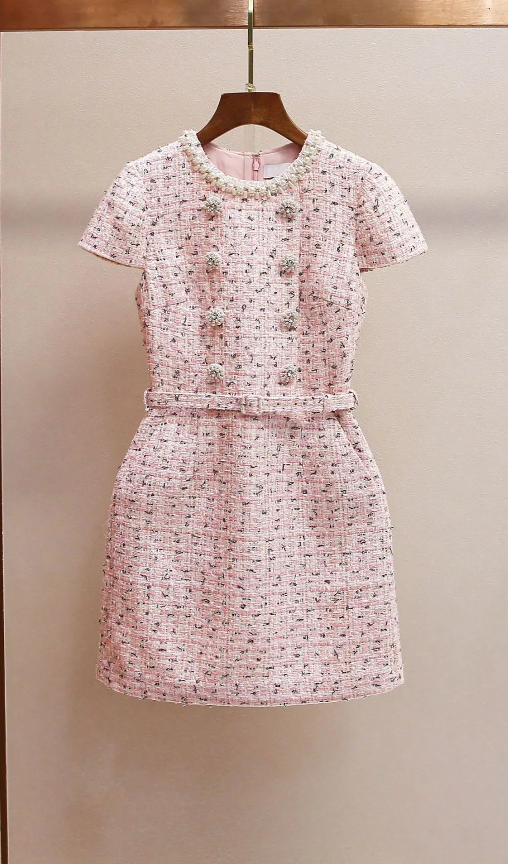Embellished Mini Dress Flowering Girl