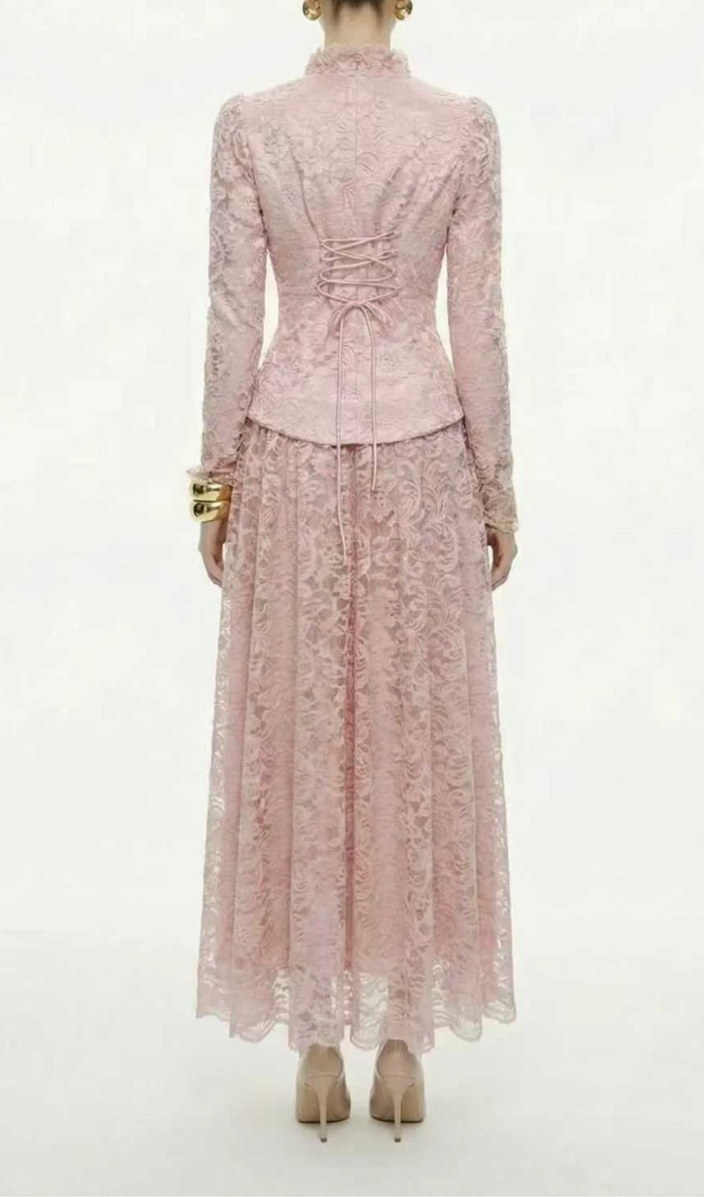 Kaylynn Lace Long Sleeve Two-Piece Set Flowering Girl