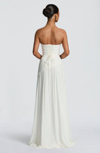 Patricia Maxi Dress - Ivory Flowering Girl