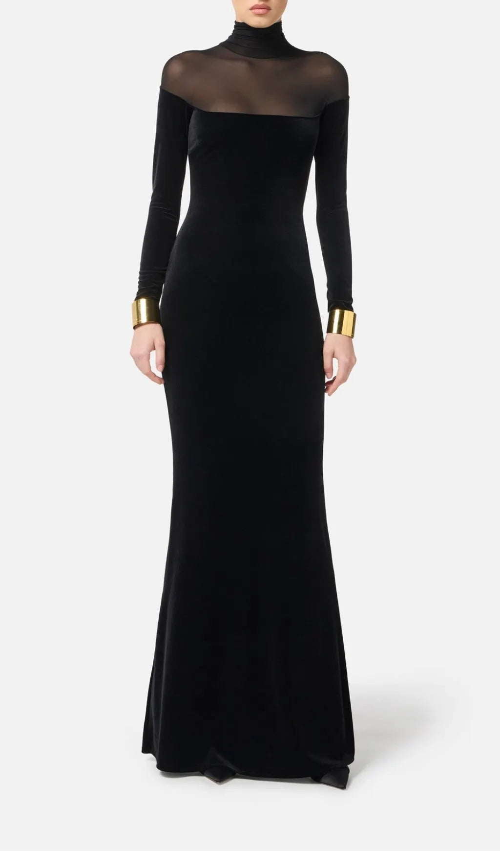 Katie Black Long Sleeve Maxi Dress Flowering Girl