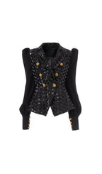 Heiress Black Sequin Jacket Flowering Girl