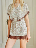 Maty Floral Lace Mini Dress Flowering Girl