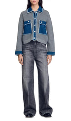 John Mixed Media Cardigan Flowering Girl