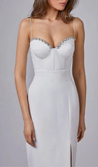 Strappy Slim Midi Dress Flowering Girl