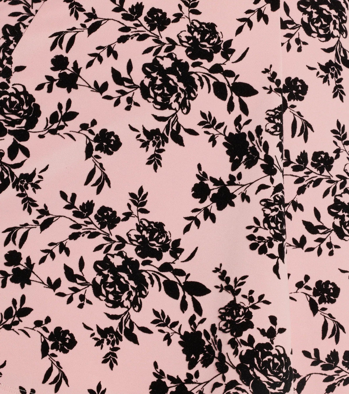 Charming Demure Flocked Velvet Floral Skater Dress Flowering Girl