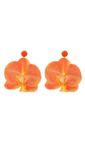 Olatunde Orange Flower Earrings Flowering Girl