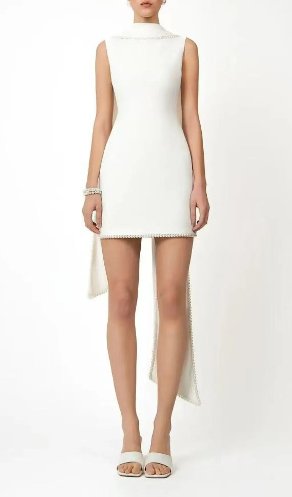 Johari Beaded Mini Dress Flowering Girl