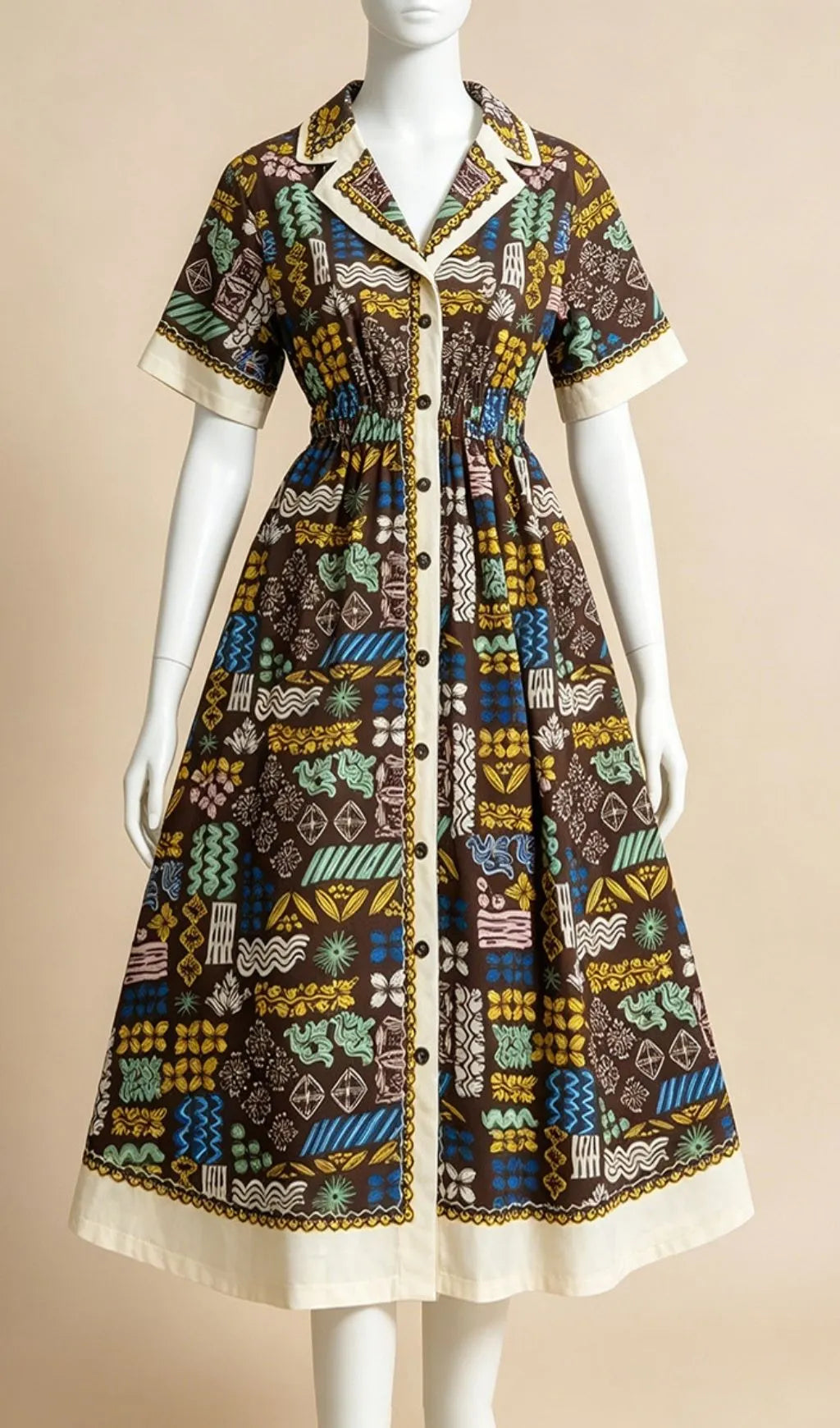 Macadrian Printed Maxi Dress Flowering Girl