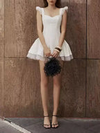 Malin White Mini Dress Flowering Girl
