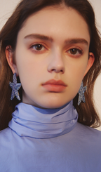 Starfish Diamond Earrings Flowering Girl
