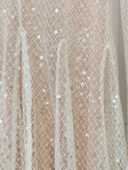 Mily Apricot Sequin Long Sleeve Maxi Dress Flowering Girl