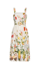 Dairin Floral Midi Dress Flowering Girl
