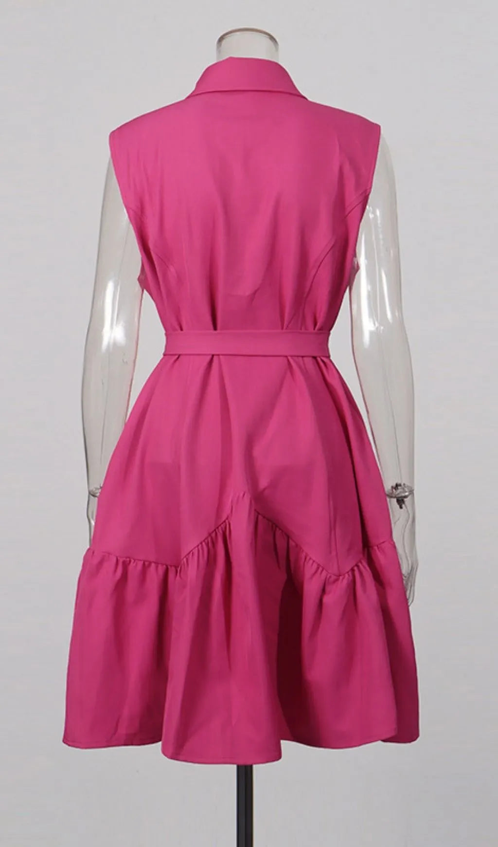 Leni Single-Breasted Mini Dress Flowering Girl