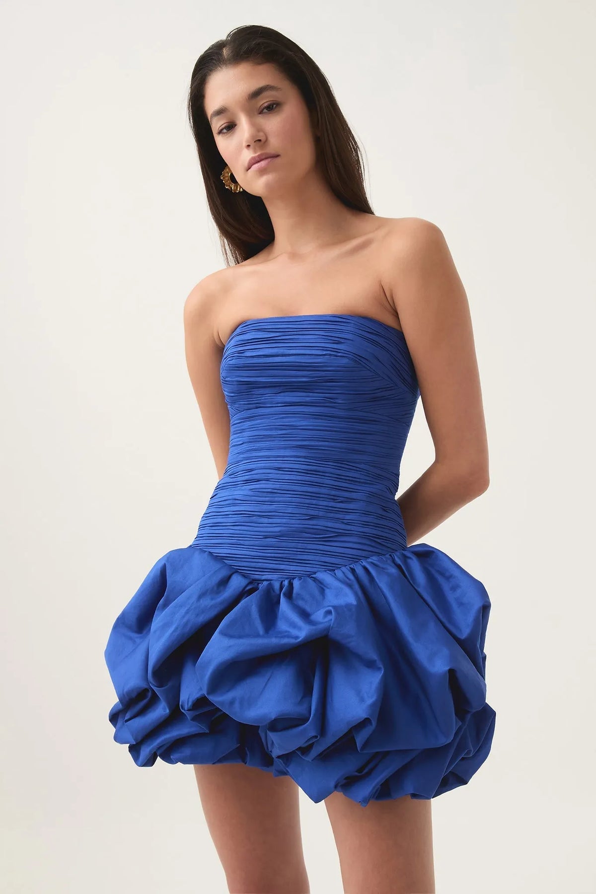 Violette Bubble Hem Mini Dress Flowering Girl