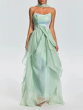 Euanthe Scarf Ruffle Maxi Dress Flowering Girl