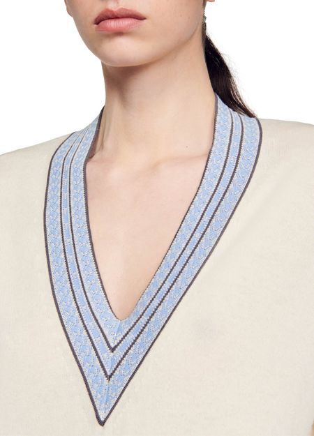 ADIEL V NECK SWEATER Flowering Girl