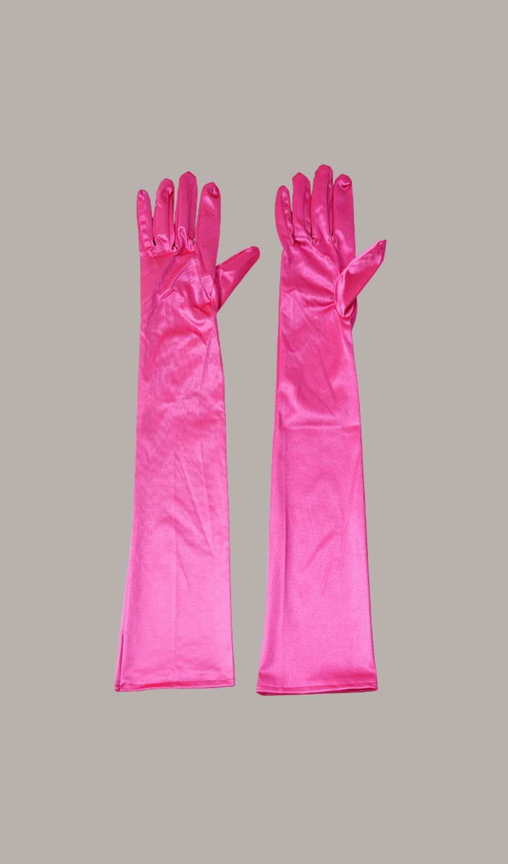 Long Rose-Red Gloves Flowering Girl