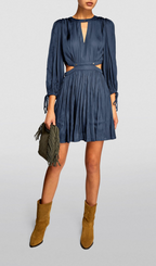 CUTOUT TIE SLEEVE MINI DRESS Flowering Girl