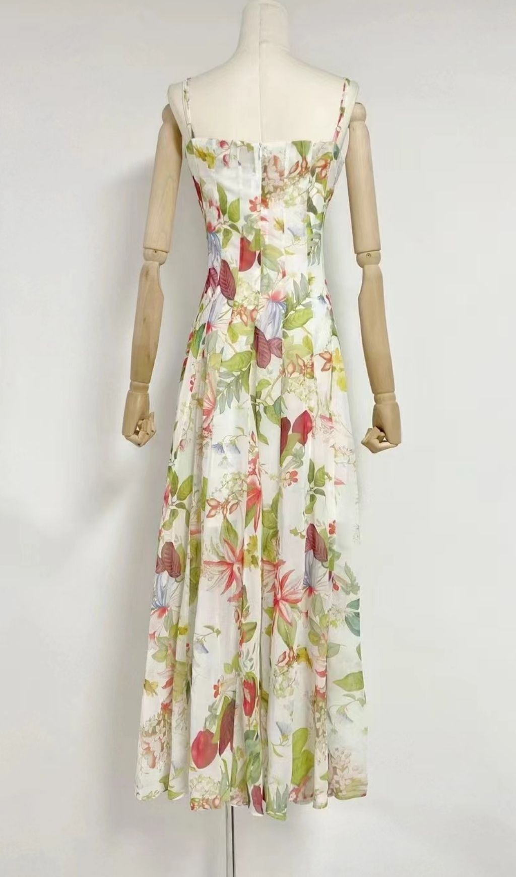 Kennice Strappy Floral Printed Maxi Dress Flowering Girl