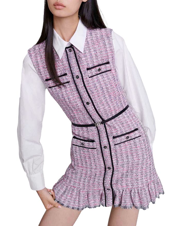 RATRI TWEED SLEEVELESS MINI DRESS Flowering Girl