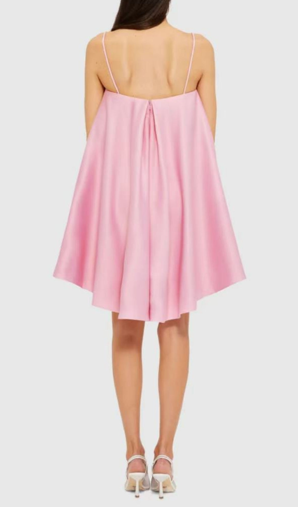 Fina Pink Flower Embroidery Mini Dress Flowering Girl