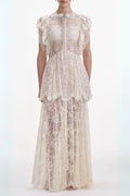 Tiered Lace Maxi Dress Flowering Girl