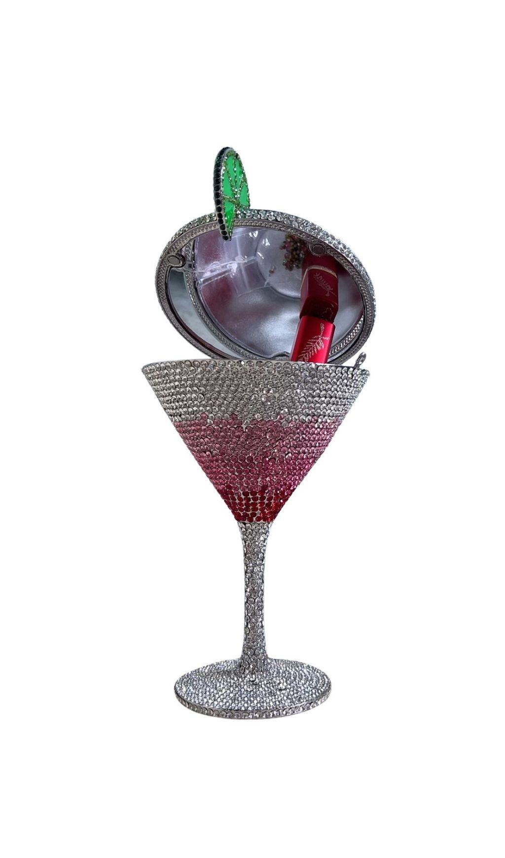 Garin Pink Rhinestone Goblet Bag Flowering Girl