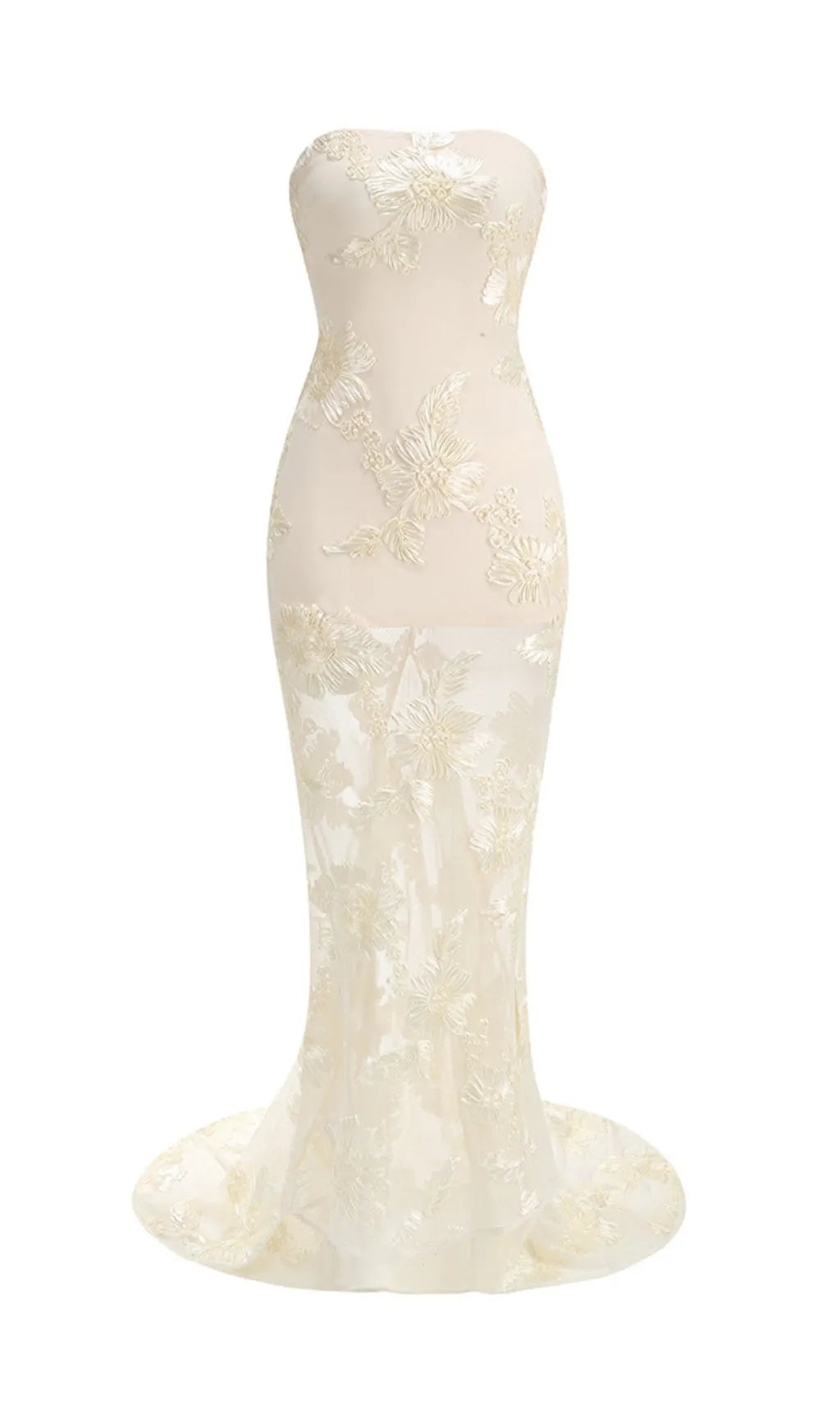 Auria Flower Mesh Gown Flowering Girl