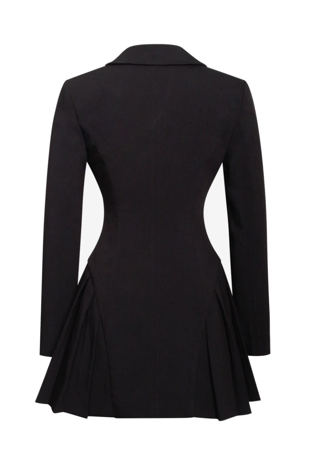 Beulah Pleate Blazer Mini Dress - Black Flowering Girl