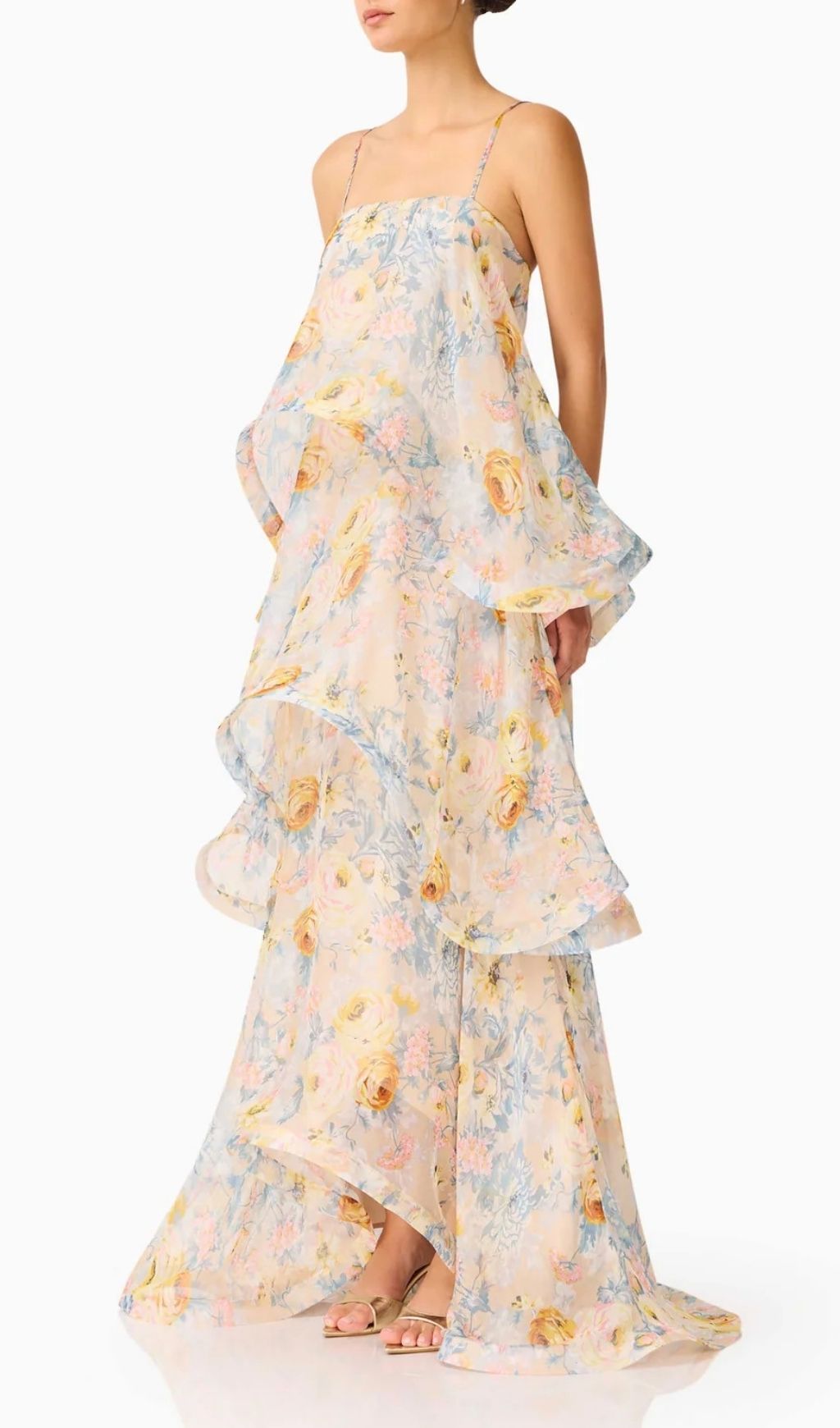 Lael Floral Printed Maxi Dress Flowering Girl