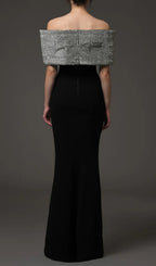 Dosia Black Bow Diamond Maxi Dress Flowering Girl