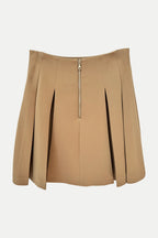Flared Pleated Grain De Poudre Skirt Flowering Girl