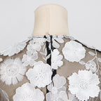 Cessair Sleeveless Flower Embroidery Midi Dress Flowering Girl